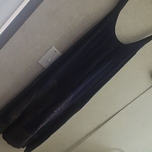 India Boutique Navy Fabric Label with Multicolor Motifs